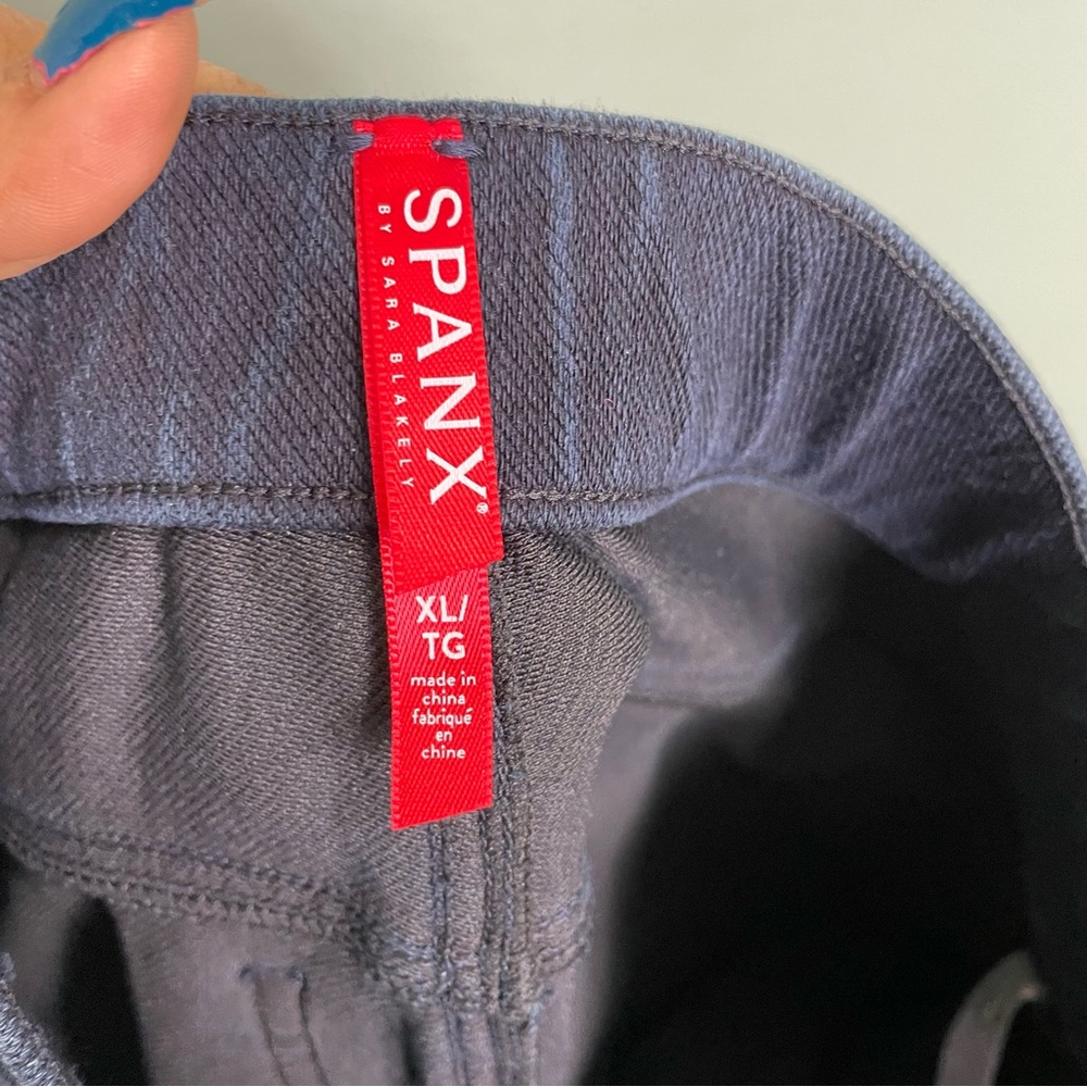 Spanx Jean Ish Ankle Leggings Twilight Rinse Size XL - Picture 9 of 9